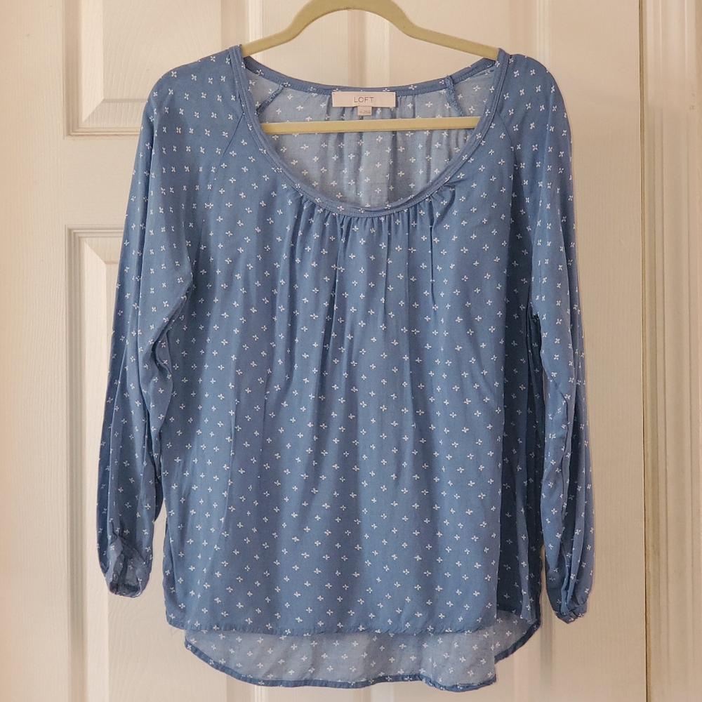 LOFT Peasant-Style Blouse